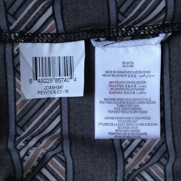 BCBGMAXAZRIA Dress Sleeveless Geometric Stripes - Picture 7 of 8